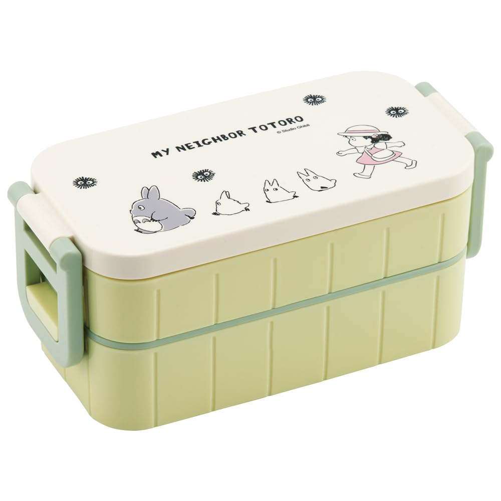 Skater Two-Tier Lunch Box 600ml with Totoro Design