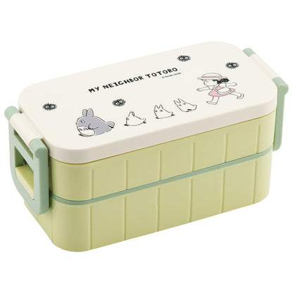 Skater Two-Tier Lunch Box 600ml with Totoro Design