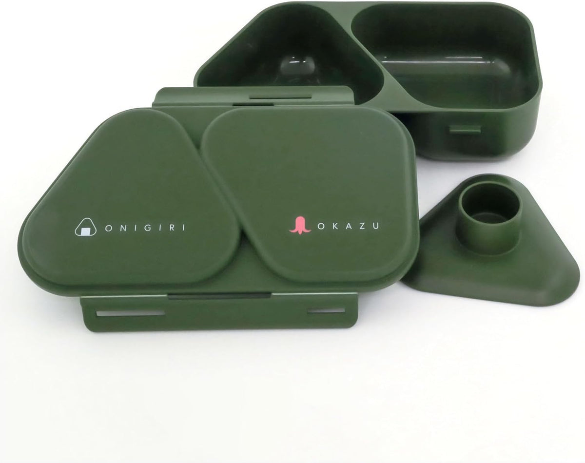 OSK Onigiri Lunch Case Set 465ml Japanese Bento Box for Easy Meals