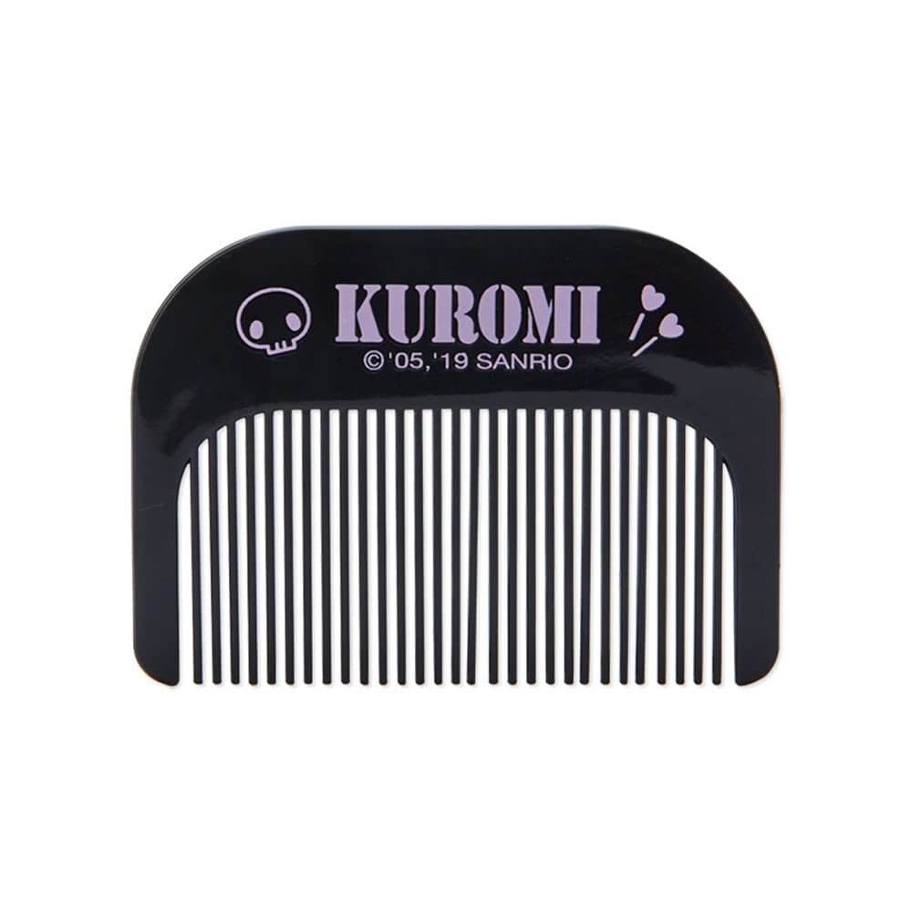 SANRIO Kuromi Face Shaped Mirror and Comb Set
