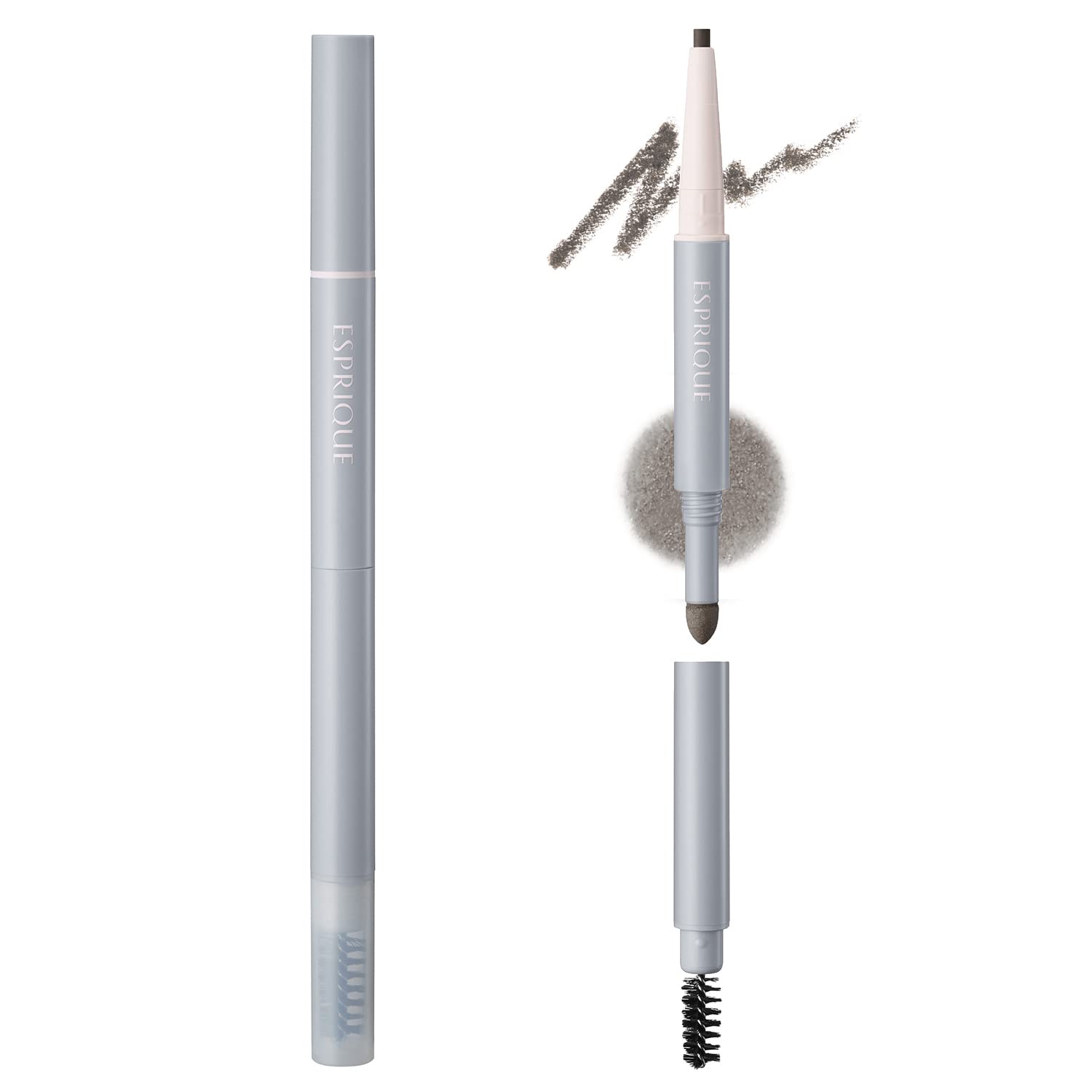 ESPRIQUE W Eyebrow Styler Pencil and Powder Gray 0.5g