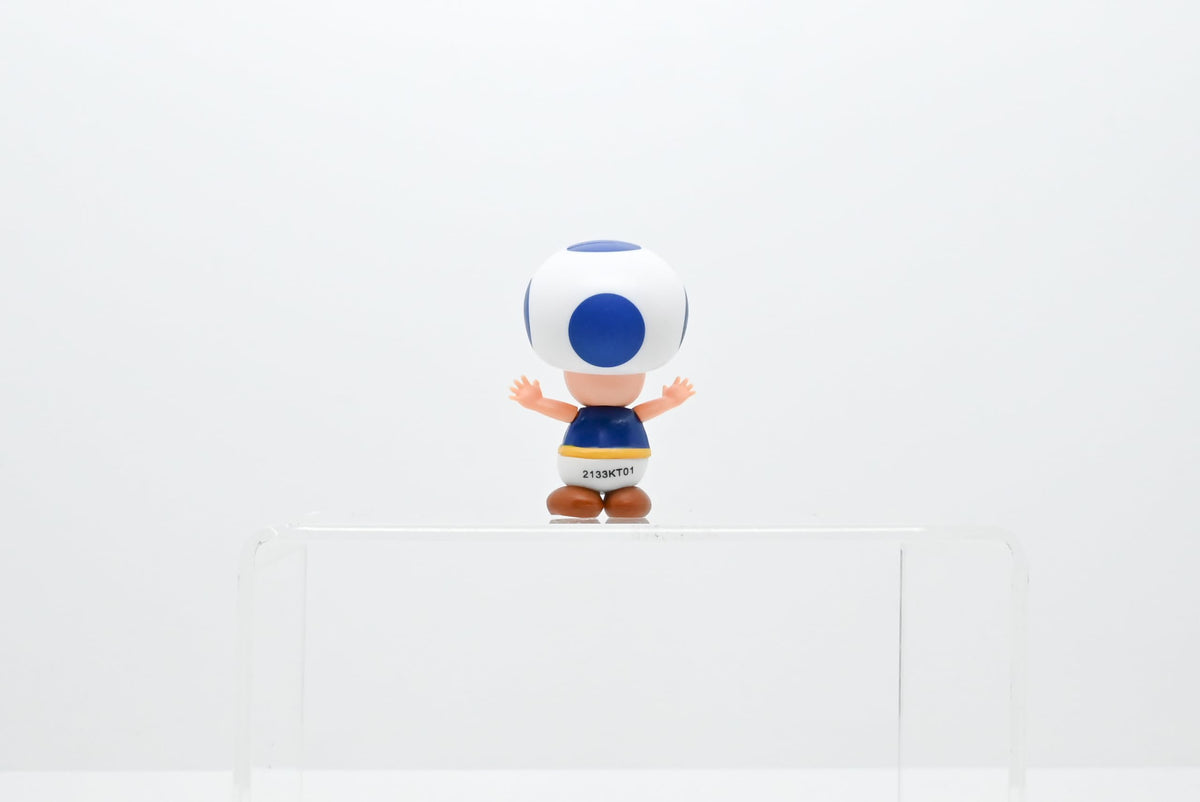 Sanei Super Mario Figure Collection Blue Toad Collectible Toy