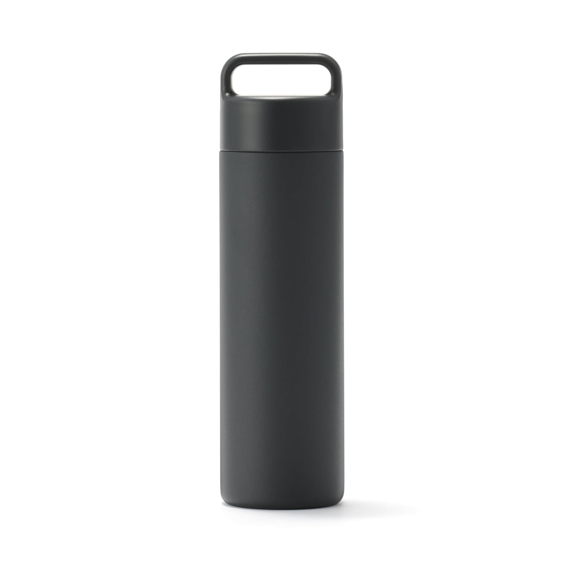 Mujirushiryouhin Vacuum-Insulated Hot and Cold Bottle, Handle Type, Black 500mL