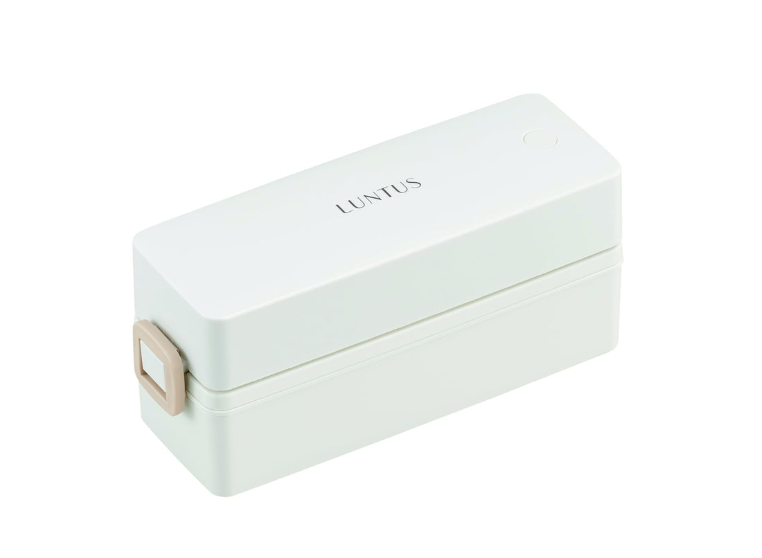 Asvel Slim Lock Lunch Box with Antibacterial Feature White