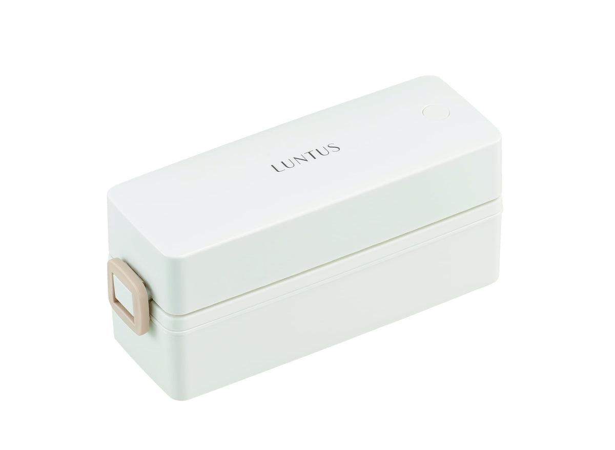 Asvel Slim Lock Lunch Box with Antibacterial Feature White