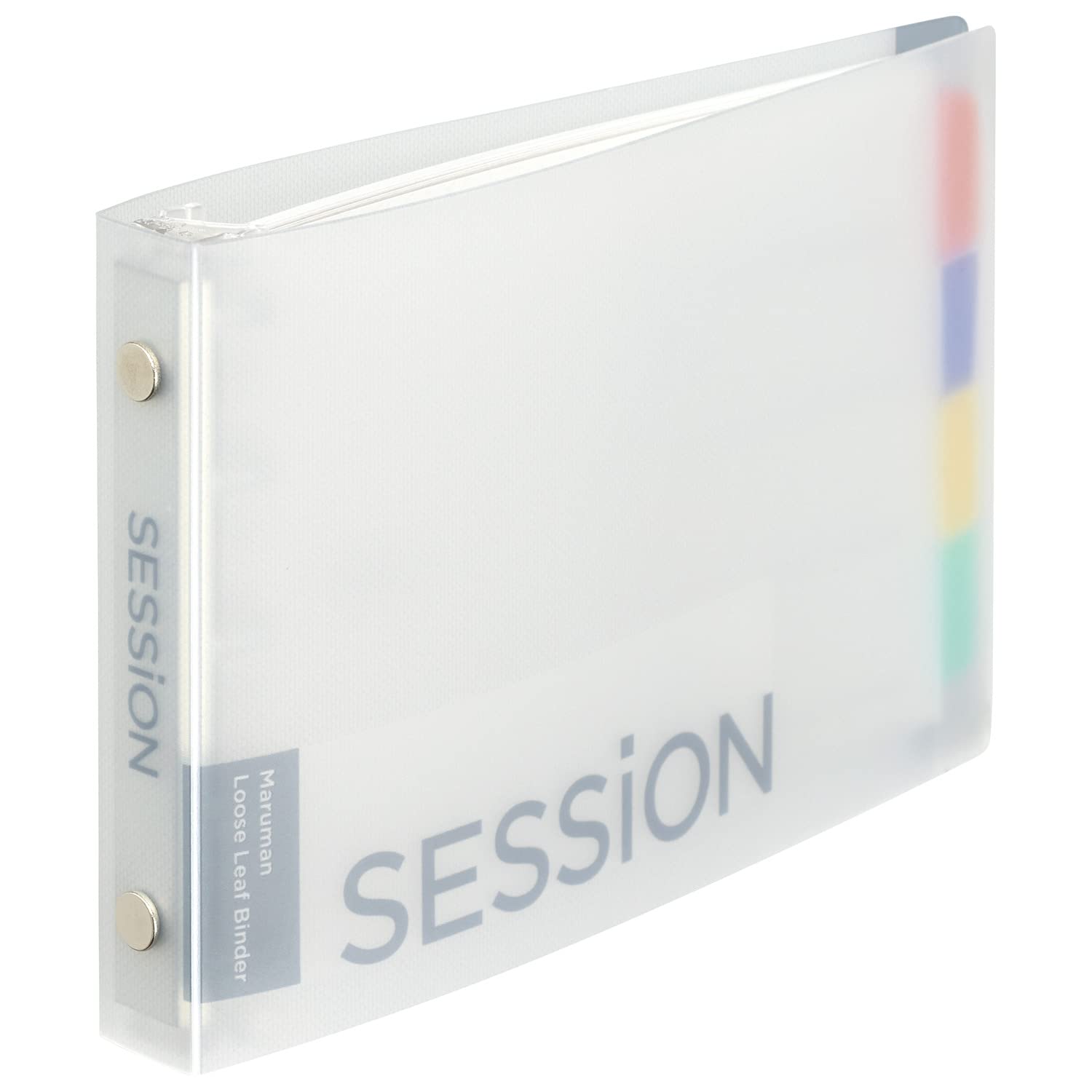 Maruman Loose Leaf Binder Mini Size 5-Hole Clear for Easy Organization