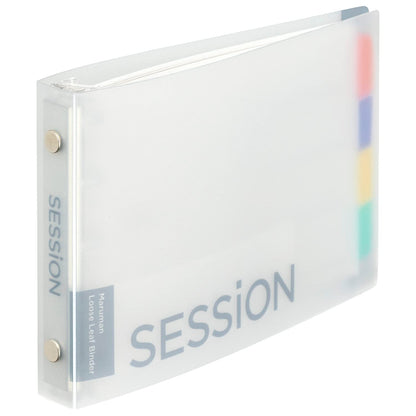 Maruman Loose Leaf Binder Mini Size 5-Hole Clear for Easy Organization