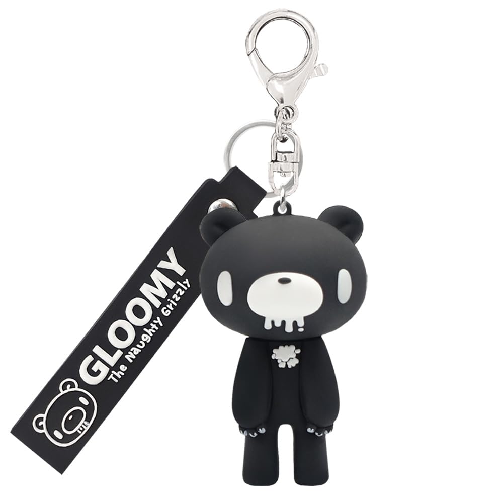 Osute Gloomy Figure Keyring Mono Black Collectible