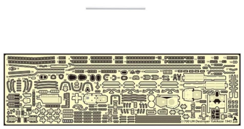 Tetra Model 1/700 Scale Model Parts for Japanese Destroyer Yukikaze