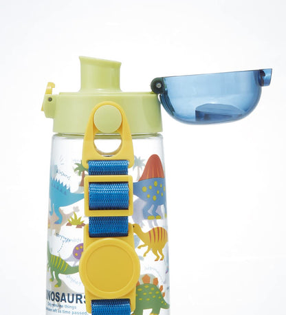 Skater Dinosaur Picture Water Bottle 480ml for Kids