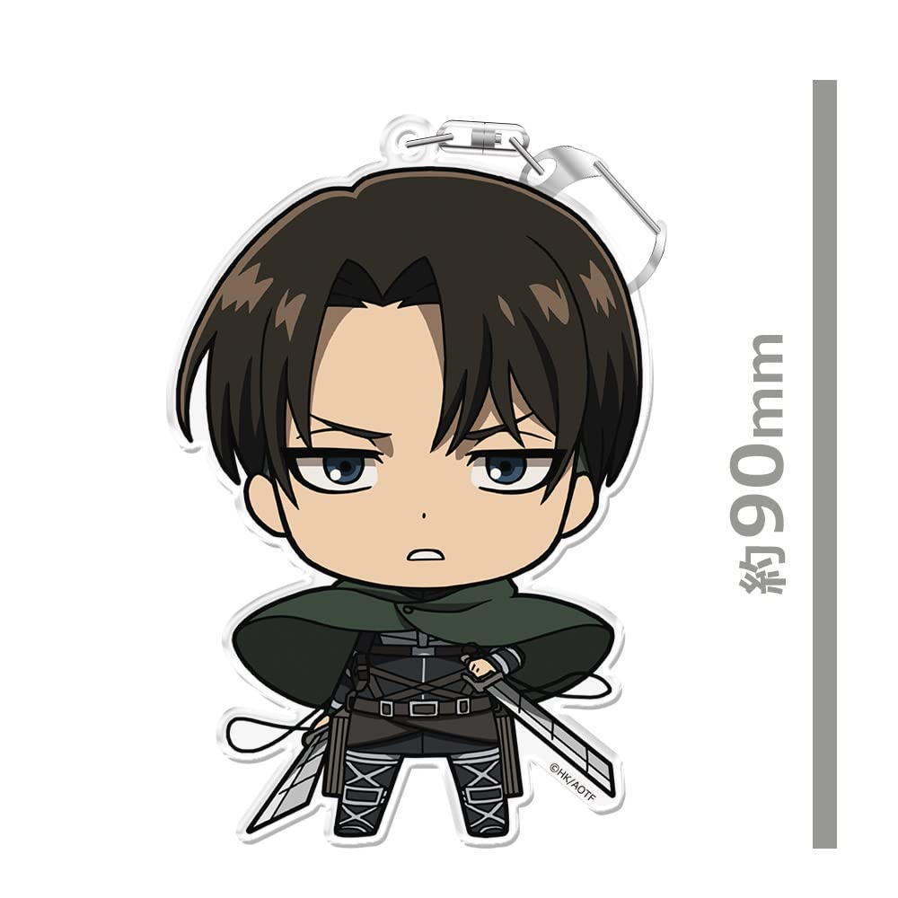 azumaker Attack on Titan Big Acrylic Keychain Levi 5.5 Inch Collectible