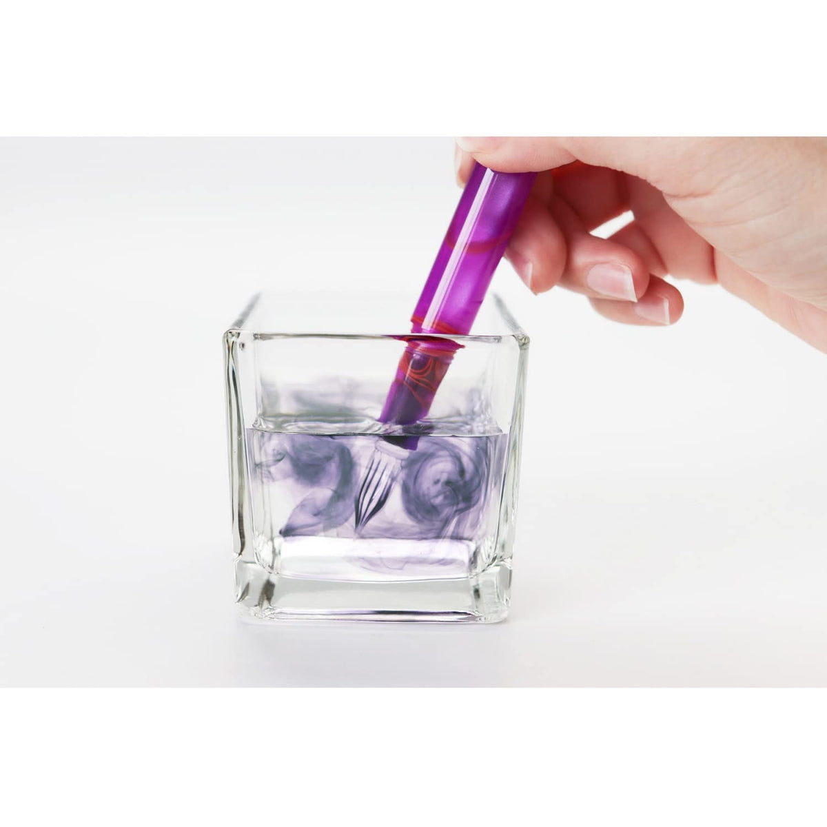 Teranishi Chemical Industry Glass Pen with Cap Peacock Blue