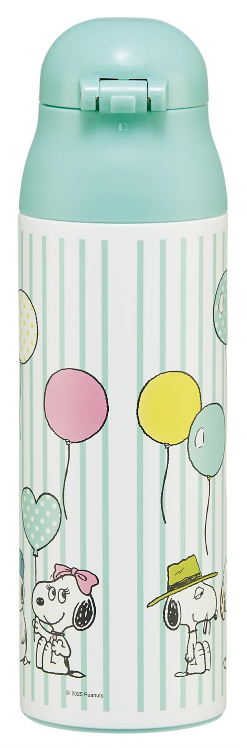 Skater Stainless Steel Water Bottle 500ml with Snoopy Design