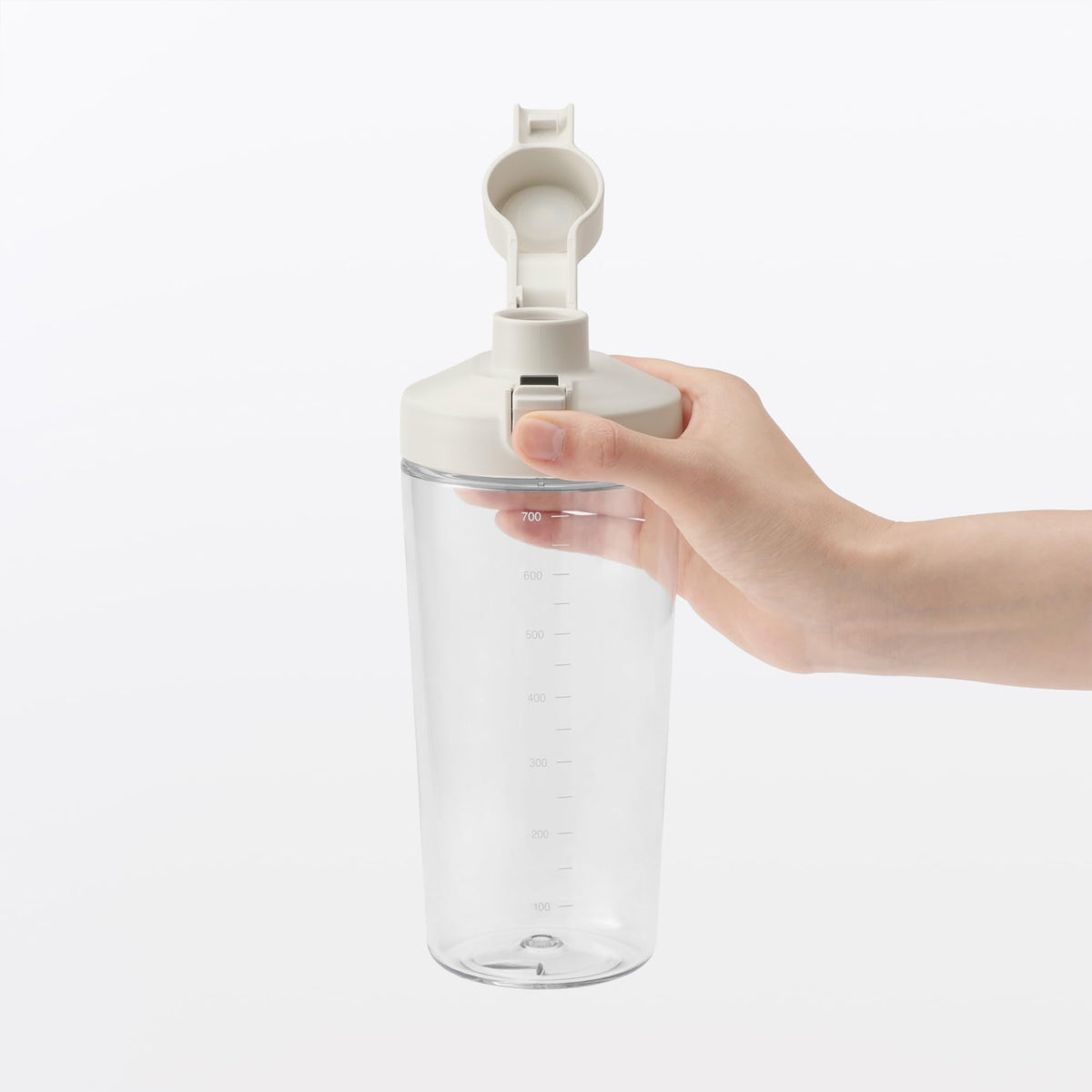 Mujirushiryouhin Easy-Clean Wide Mouth Measuring Bottle 700mL