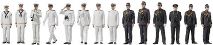 Bunker Studio 1/700 Japanese Navy Figure Set 1 Model Kit