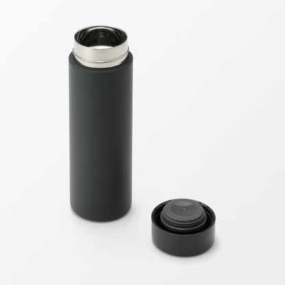MUJI Vacuum Insulated Bottle Flat Type 500mL Black