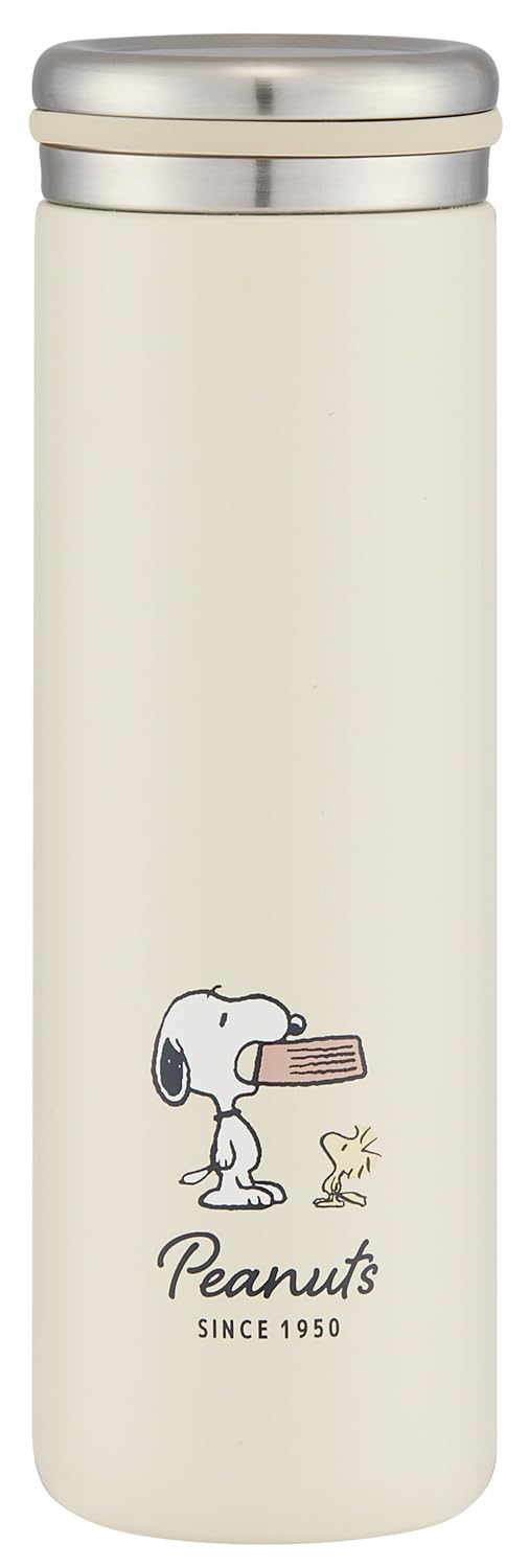 Skater Stainless Steel Bottle 450ml with Snoopy Design