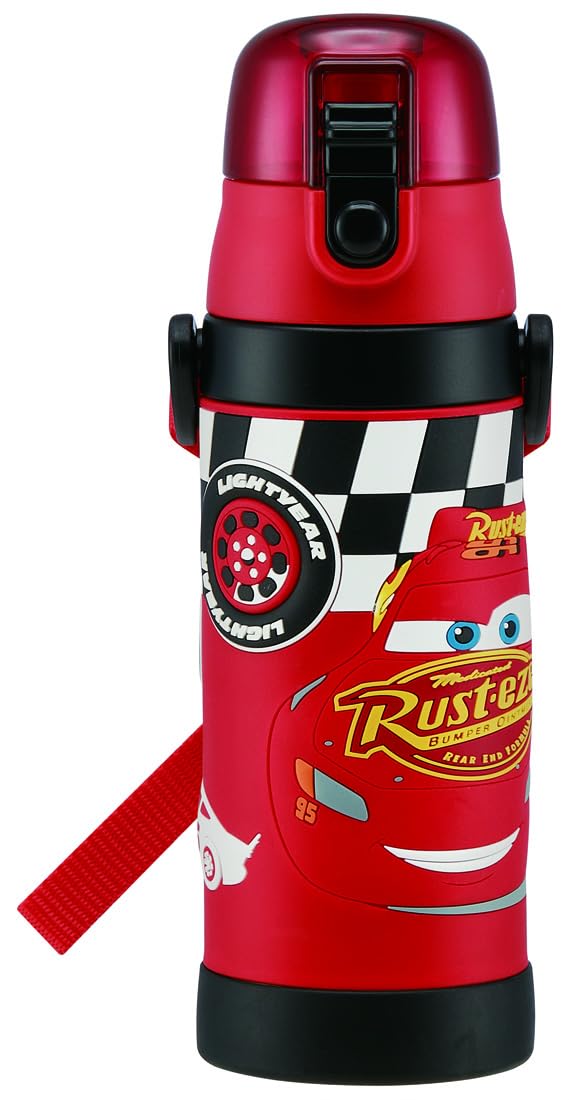 Skater Stainless Steel Water Bottle 480ml for Kids with Disney Cars Design