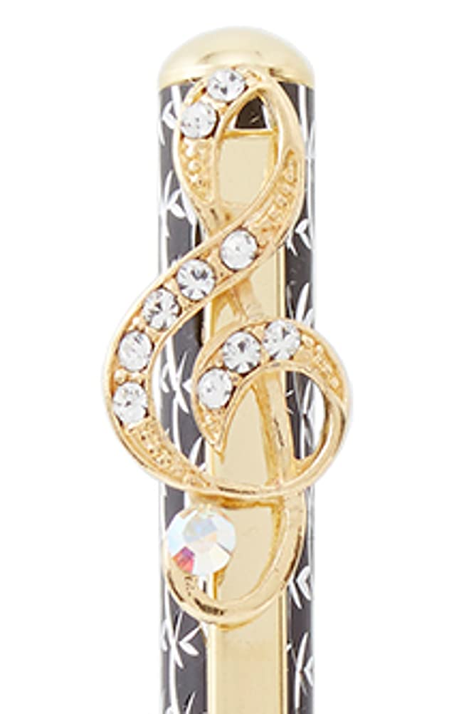 Royal Arden Swarovski Crystal Music Note Ballpoint Pen 13.5cm