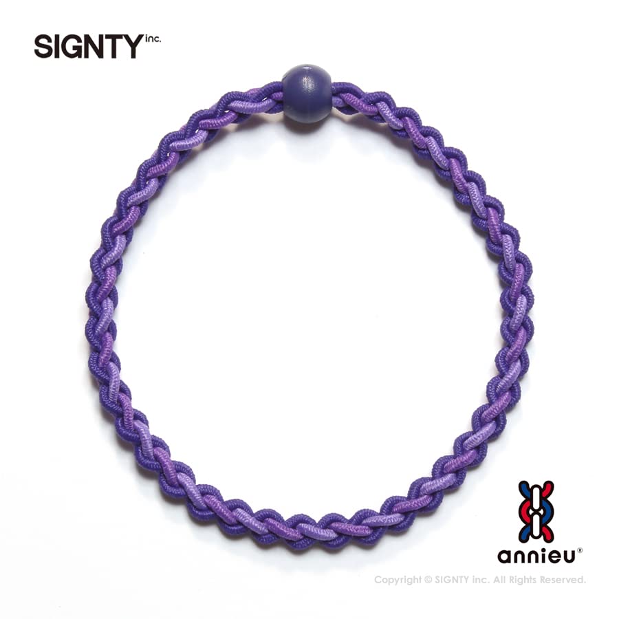 annieu Versatile Hair Tie Accessory Bracelet Deep Purple for Daily Style