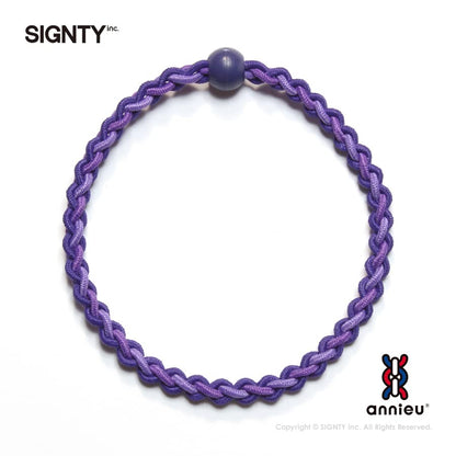 annieu Versatile Hair Tie Accessory Bracelet Deep Purple for Daily Style