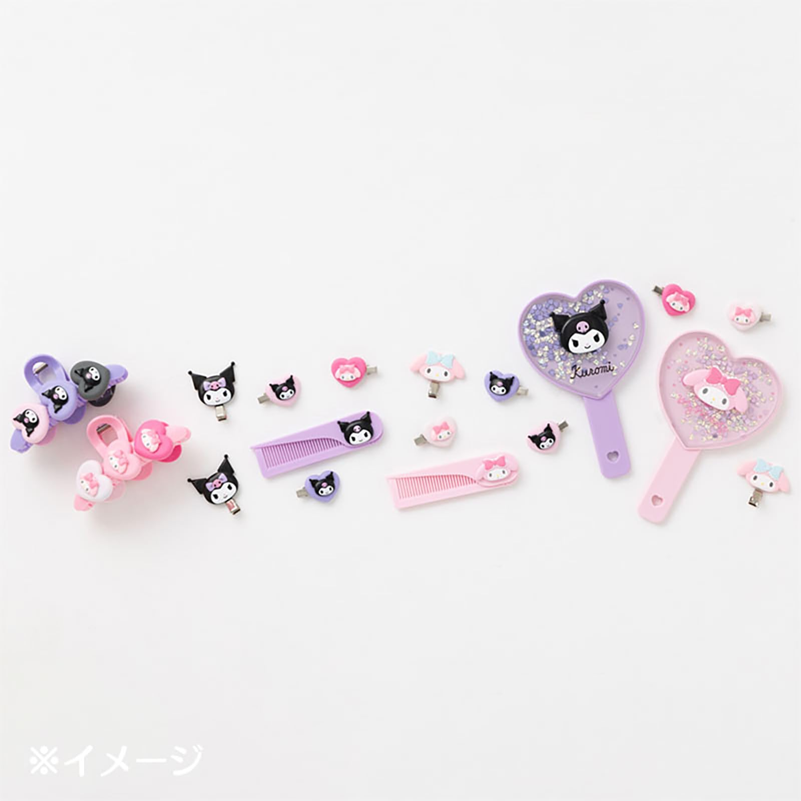 SANRIO Folding Comb Featuring Kuromi for Easy Styling