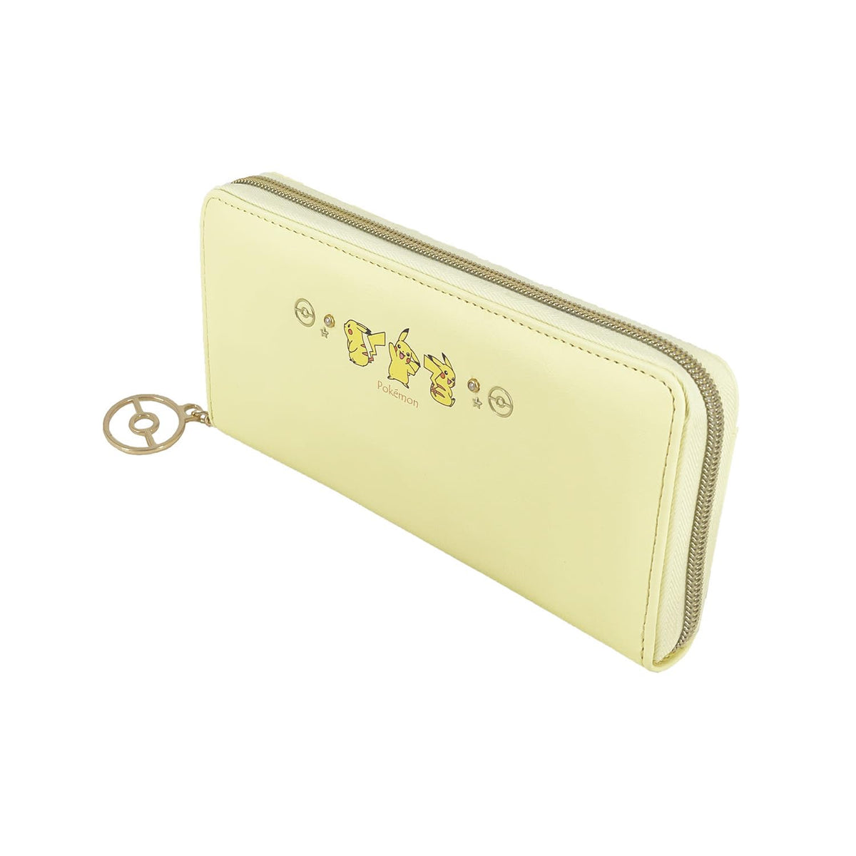 Sun Art Pocket Monster Round Wallet Yellow PM-4612-YEL
