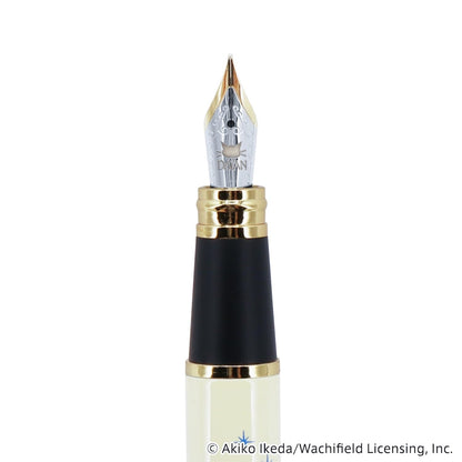 Gakken Wachi Field Cat Dayan Fountain Pen Ivory with Ink Cartridges