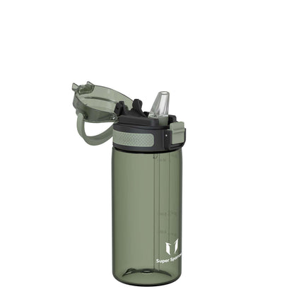 Super Sparrow Water Bottle 500ml BPA-Free with Straw