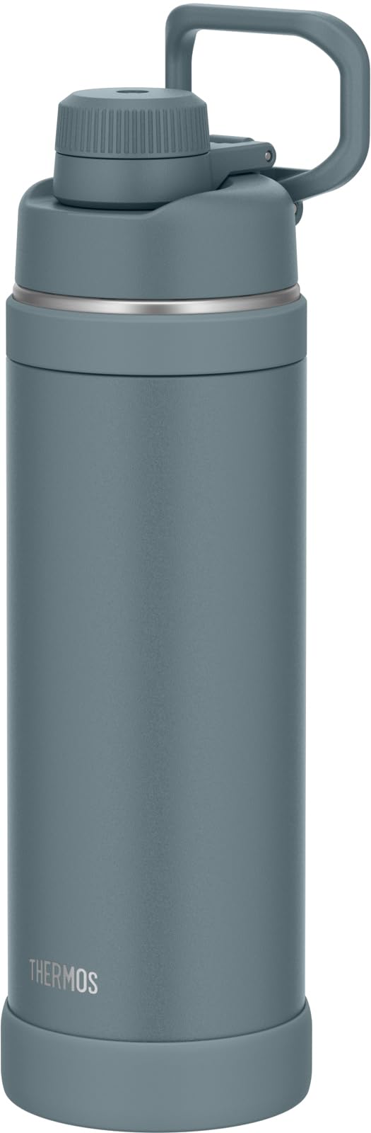 THERMOS Vacuum Insulated Sports Bottle 1L with Carry Loop Gray Navy