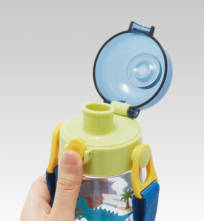 Skater Dinosaur Picture Water Bottle 480ml for Kids