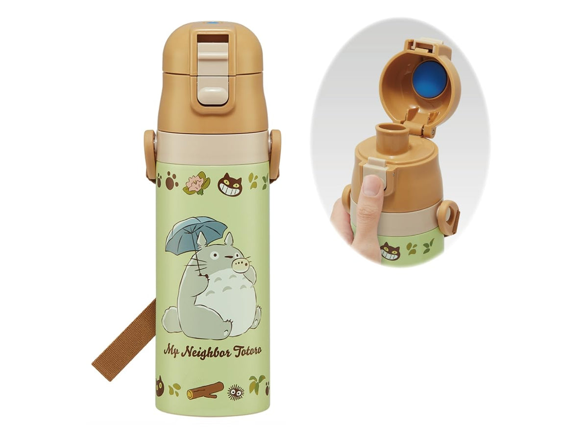 Skater Kids Water Bottle 470ml Totoro Design for Boys and Girls