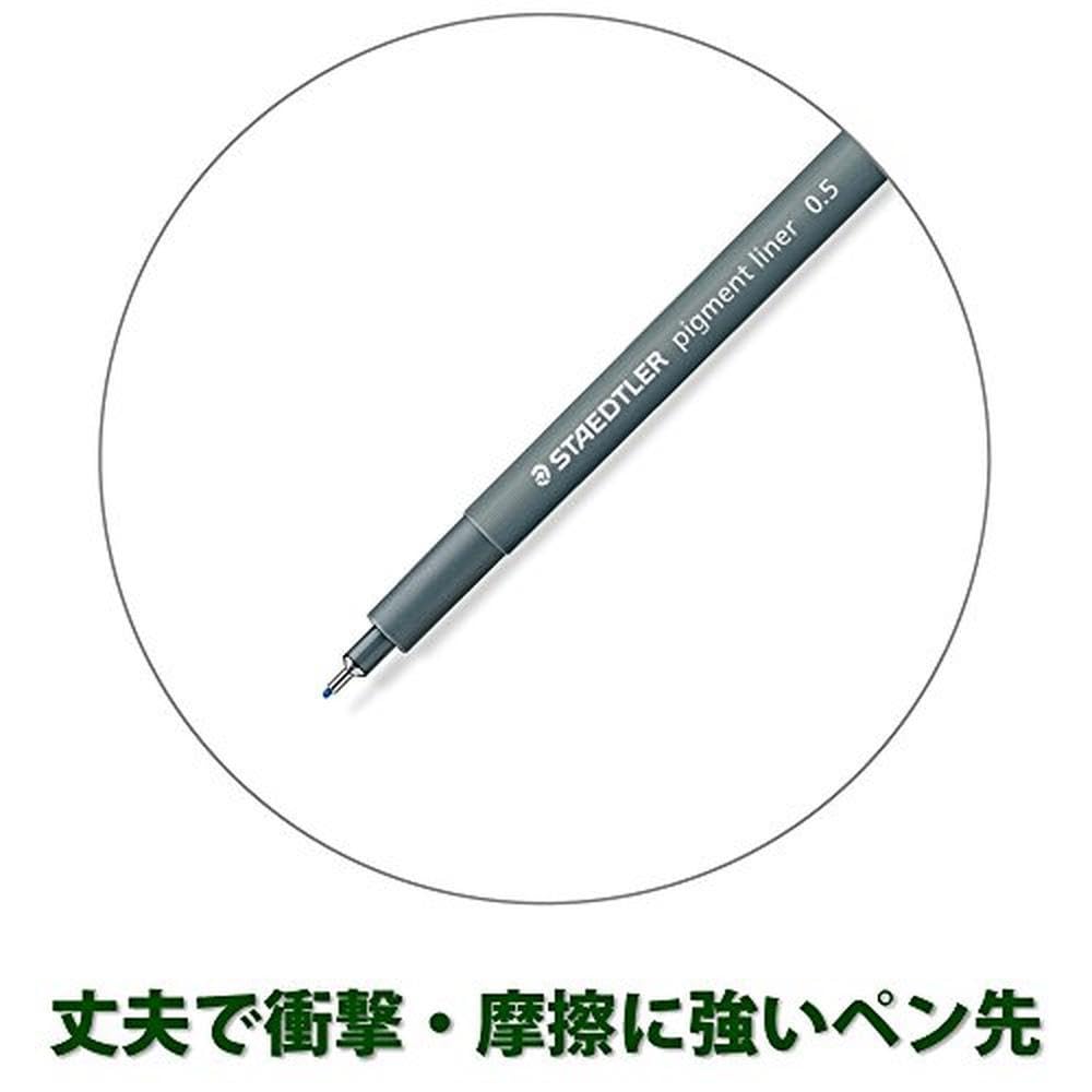 STAEDTLER Pigment Liner Water-Based Pen 0.5mm Blue