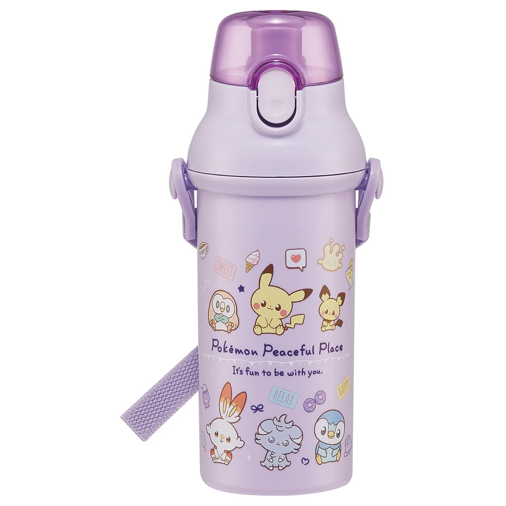 Skater Kids Water Bottle 480ml with One-Touch Design