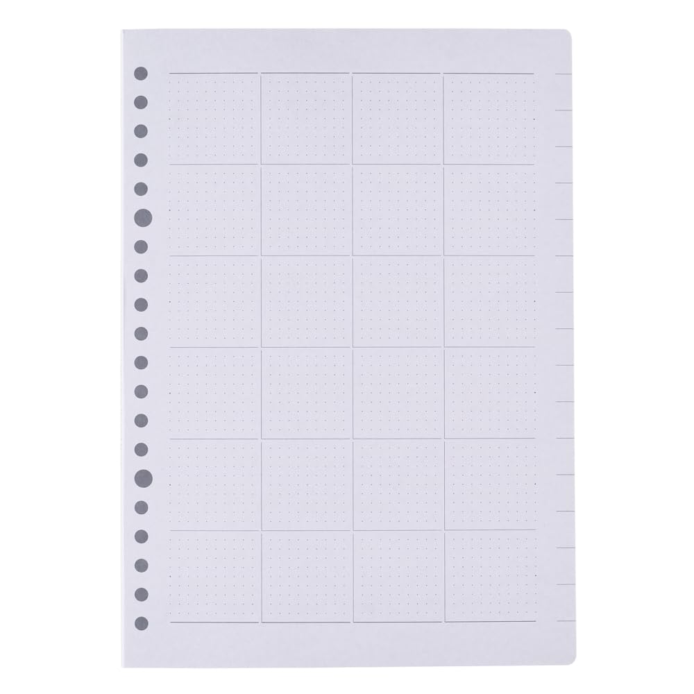 NOLTY A5 Monthly Planner with Free Dates and Graph Paper
