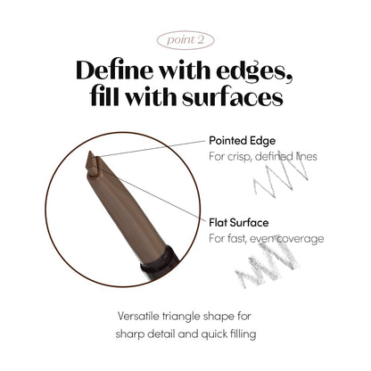 ETUDE Drawing Eyebrow Pencil Pro Gray 0.25g with Built-in Brush