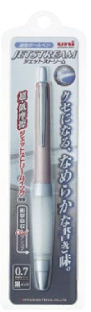 uni Jetstream Alpha Gel Ballpoint Pen 0.7mm Pink for Smooth Writing