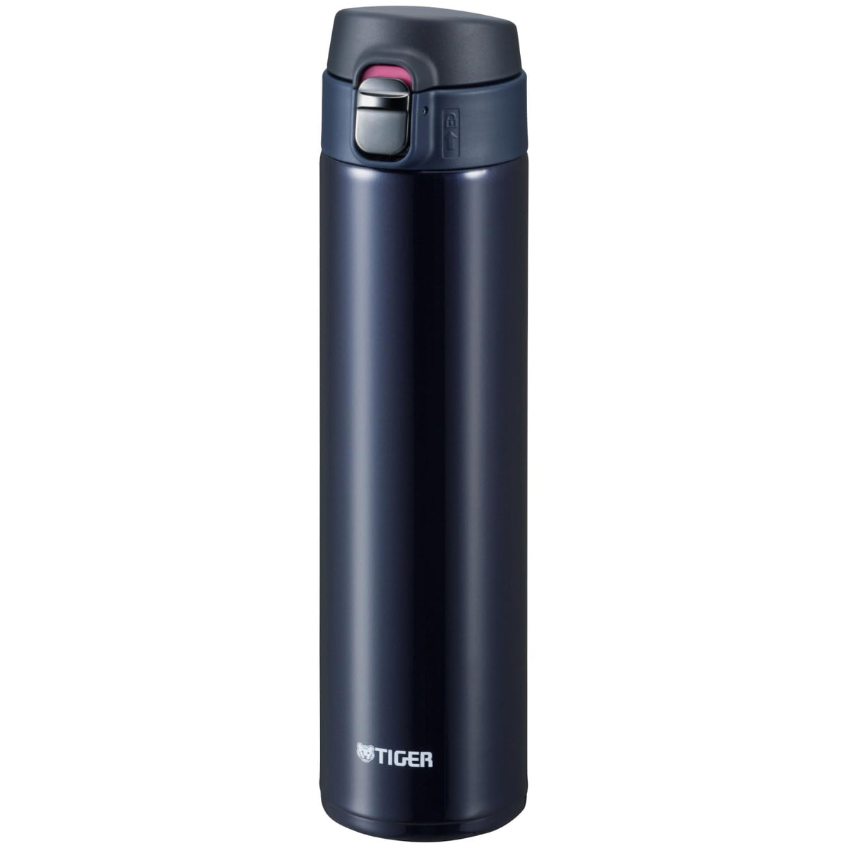 TIGER Stainless Steel Bottle 600ml with One-Push Lid for Easy Use