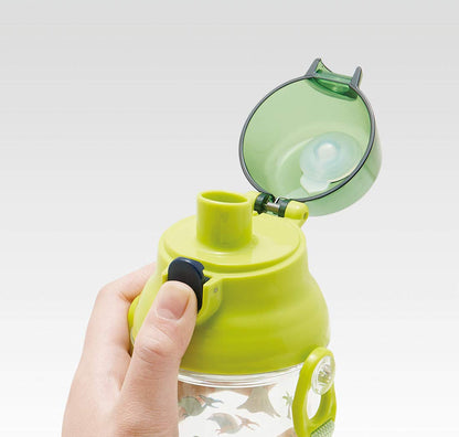 Skater Kids Clear Bottle 480ml with Dinosaur Design
