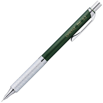 Pentel Orenz Mechanical Pencil with Metal Grip 0.2mm Dark Green
