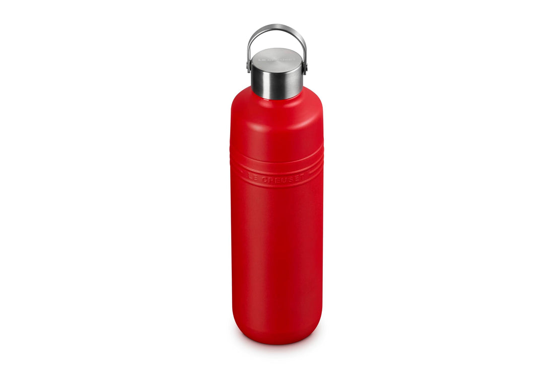 Le Creuset On the Go Stainless Steel Vacuum-Insulated Bottle, Cherry Red 1000ml