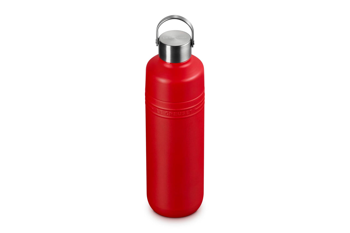 Le Creuset Stainless Steel Bottle 1000ml Cherry Red Vacuum Insulated