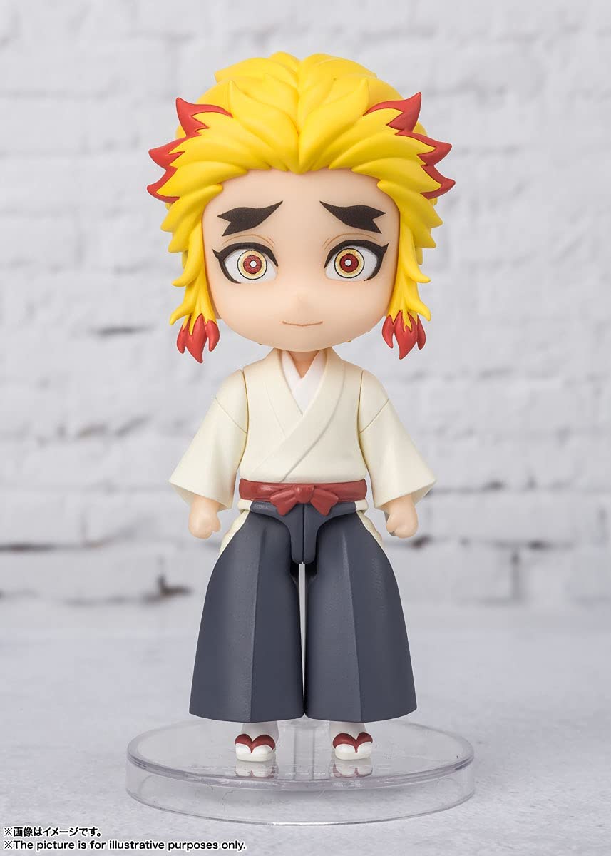 TAMASHII NATIONS Figuarts mini Demon Slayer Rengoku Senjuro PVC Figure 90mm