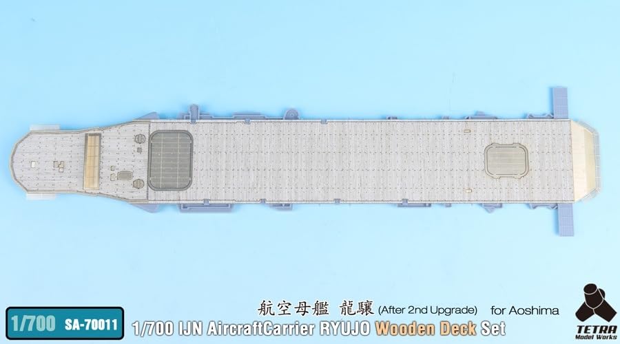 Tetra Model 1/700 Scale Aircraft Carrier Ryūjō Wooden Deck Parts Set