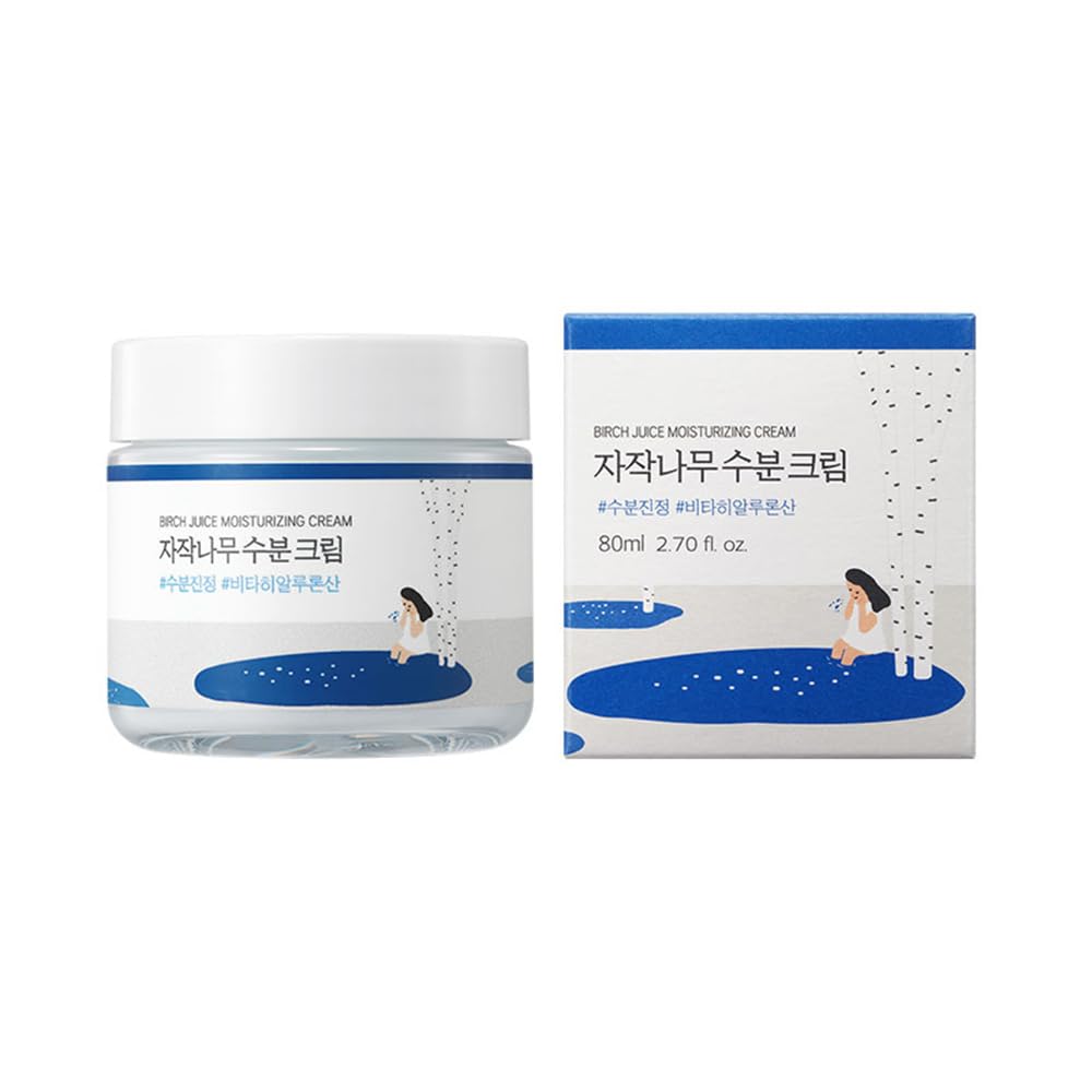 ROUND LAB Hydrating Birch Water Cream 80ml for Daily Moisture