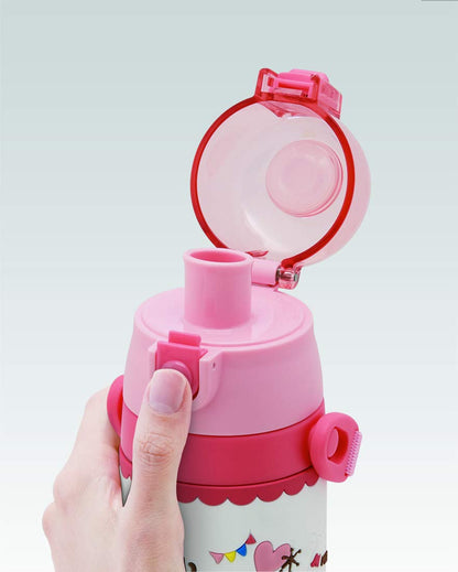 Skater Kids Stainless Steel Water Bottle 480ml with Hello Kitty Design
