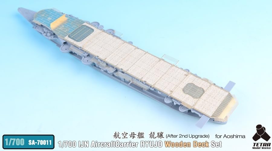 Tetra Model 1/700 Scale Aircraft Carrier Ryūjō Wooden Deck Parts Set
