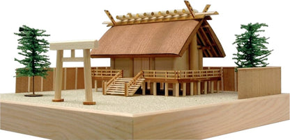 Woody JOE 1/150 Scale Wooden Shrine Model Kit for Crafting