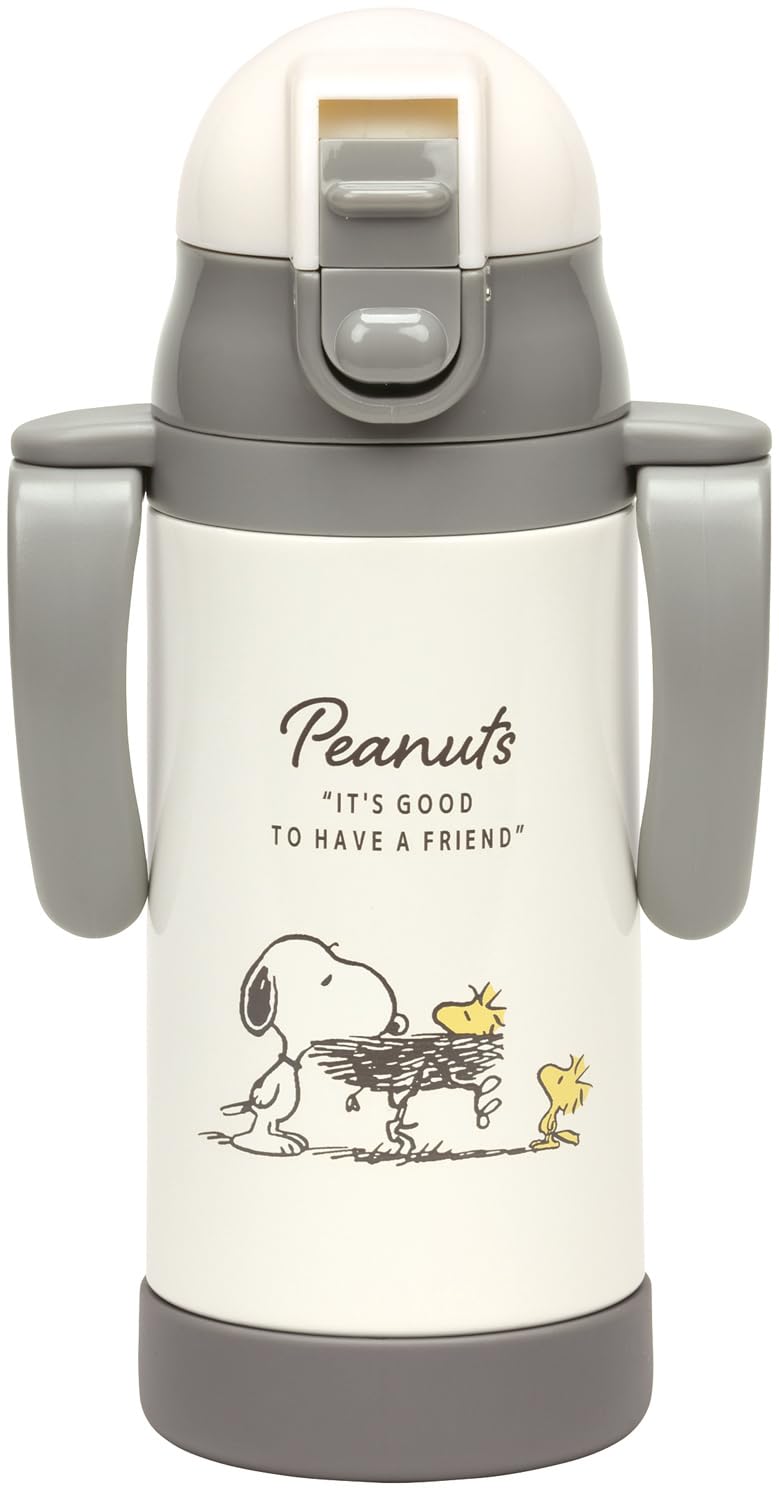 Skater 2WAY Stainless Steel Baby Mug with Straw 350ml