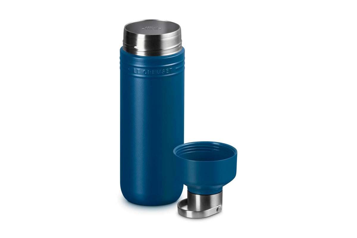 Le Creuset Large Capacity Water Bottle 1000ml Stainless Steel